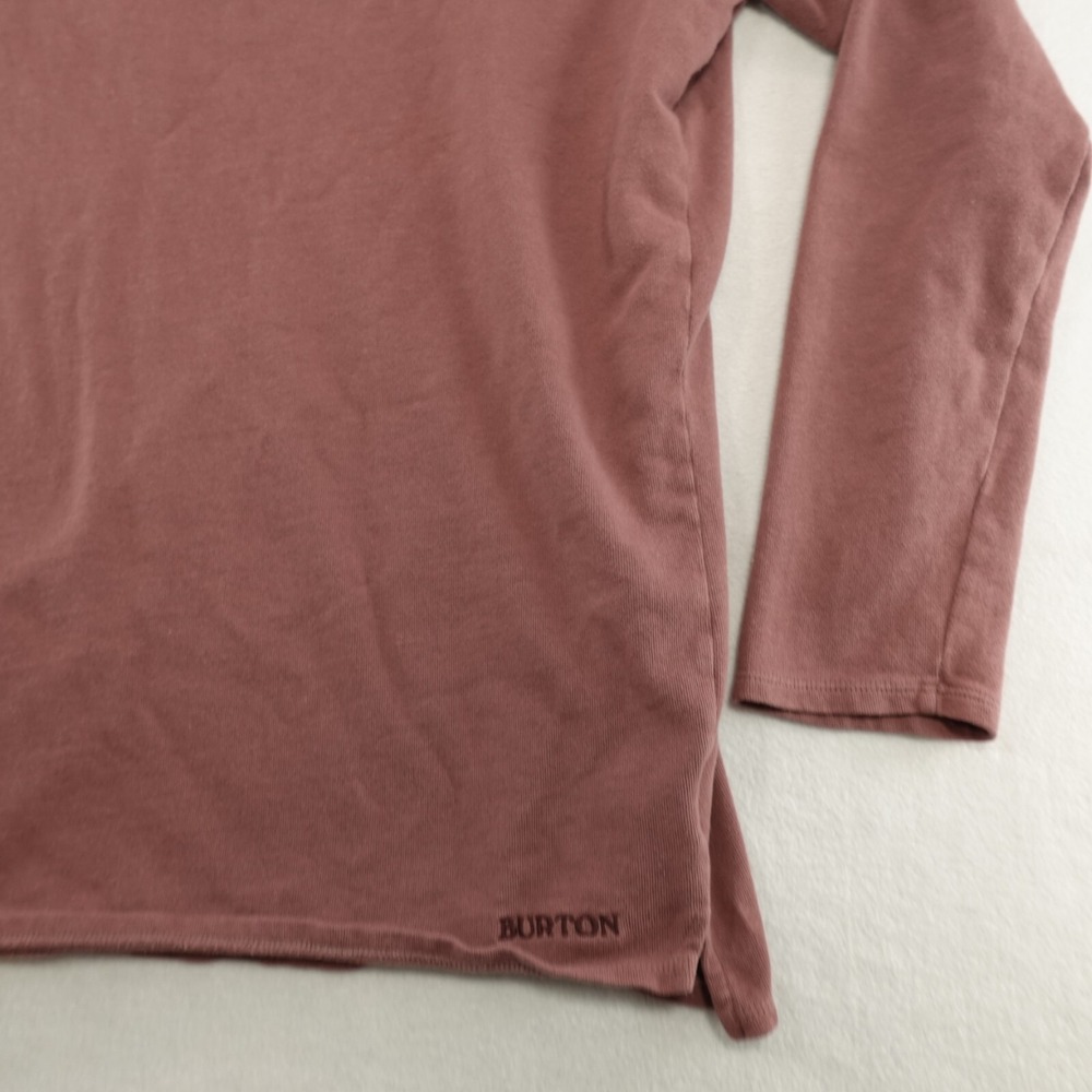 Burton Shirt Womens L Mauve Long Sleeve Crew Outdoors Hike Trail 20396 MinFlaw - Picture 4 of 13